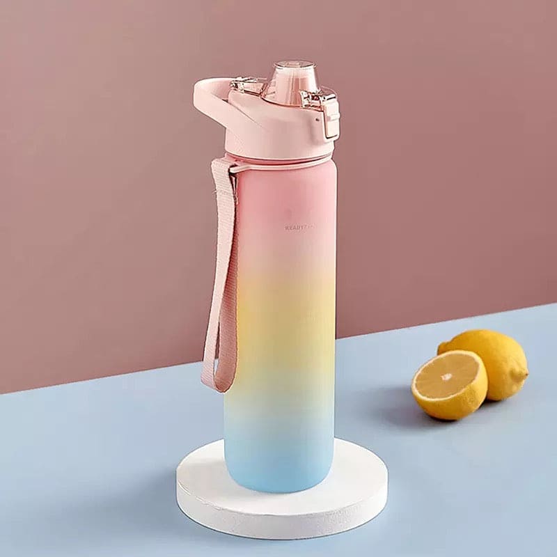 1L Fashion Large Capacity Sport Plastic Drinking Bottle, Time Marker Fitness Jug, Kettle Gym Water Drinking Bottle 1L Fashion Large Capacity Sport Plastic Drinking Bottle, Time Marker Fitness Jug, Kettle Gym Water Drinking Bottle